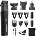 Conair Men All-in-One Trimmer for Men - Nose Hair, Beard, Mustache, Body Hair Trimmer - 16 Piece Men's Grooming Kit for Manscaping- Showerproof - Rechargeable