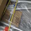 Drive Medical Two-Button Folding Walker w/ Wheels - Lightweight Rolling Mobility Support - Desk Arms - Adjustable Height - Dual Push-Button Operation - 5 Inch Front Wheels - Durable Aluminum - Silver