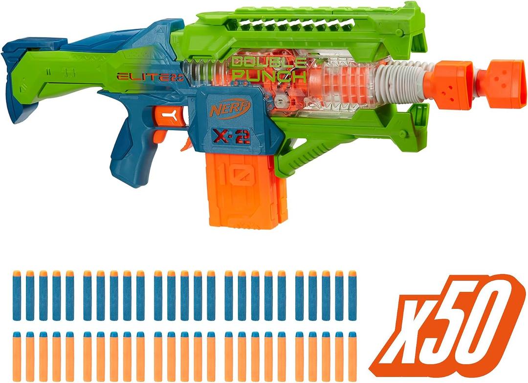 Nerf NER Elite 2.0 Double Punch, Medium to Large