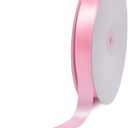 Creative Ideas Solid Satin Ribbon, 7/8" by 100 Yard, Pink, Solid