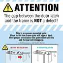 Regalo Safety 29-38.5" Baby Gate for Doorways & Bottom of Stairs, Pressure Mounted Baby Gate with Door for Babies, Toddlers & Pets, Tested & Safe for 30 Years, American Designed, American Owned, White