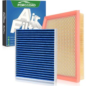Cabin & Engine Air Filter Fit for Chrysler Pacifica 2017-2026 V6 3.6L Flex/Gas, Voyager 2020-2026 3.6L Gas Air Filter Replace#CA12091 68214516AA CF12283 Car Accessories