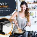 Lindas Essentials Silicone Stove Gap Covers (2 Pack), Heat Resistant Oven Gap Filler Seals Spaces Between Stovetop and Counter, Easy to Clean Stove Side Guard (25 Inches, Clear)