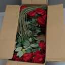 Jefuzh 50 PCS Fake Red Roses, Artificial Red Flowers Bulk Realistic Silk Faux Rose with Stems for Wedding Decoration Anniversary Bridal Bouquet DIY Floral Arrangement Romantic Home Decor Gifts