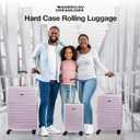 3 Piece Set Rolling Luggage, Hardshell Suitcases with Spinner Wheels, 22.5, 26.5, and 30 Inch, Purple | Hardshell Suitcases with Spinner Wheels, 22.5, 26.5, and 30 Inch