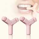 Aligner Chewies for Teeth - Premium Silicone Chew Tools for Better Fitting Invisible Aligners (Pack of 2) (Pink)