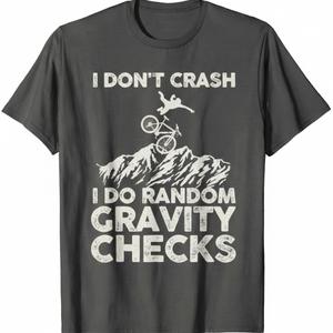 Funny Mountain Bike Art MTB Mountain Biking Lover Men Women T-Shirt  M