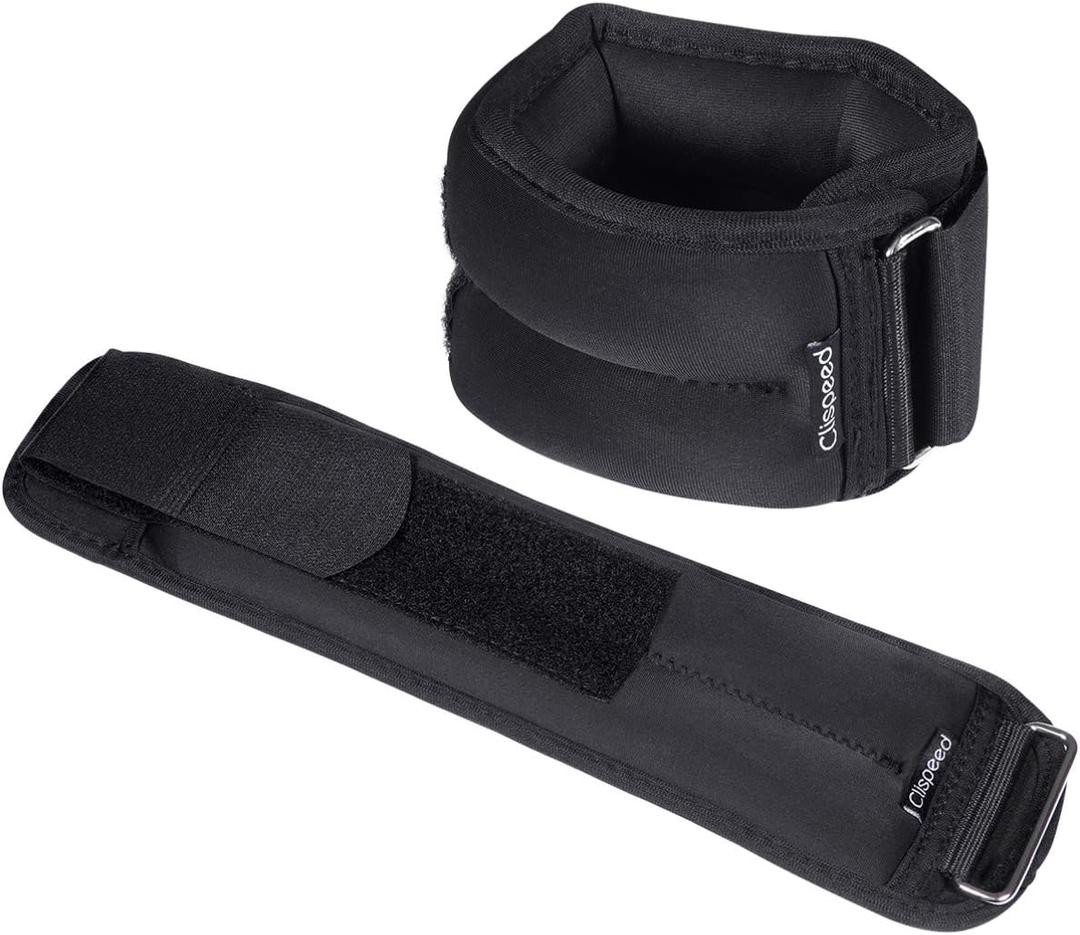 BESPORTBLE Ankle Cuffs Wrist Weights Set 2 Pairs 2 Each Elastic Fabric for Comfort Ideal for Sports and Fitness