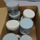 KeaBabies 12pk 4oz Glass Baby Food Containers with Lids - Leak-Proof, Microwavable Small Glass Jars, Baby Purees & Toddler Snack Storage Containers, BPA-Free, Dishwasher & Freezer Safe (Sage)