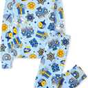 The Children's Place unisex-baby Family Matching, Christmas and Holiday Pajama Sets, Cotton (5, Hanukkah Allover)