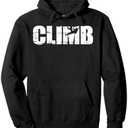 Distressed look climbing gift for climbers Pullover Hoodie, Medium