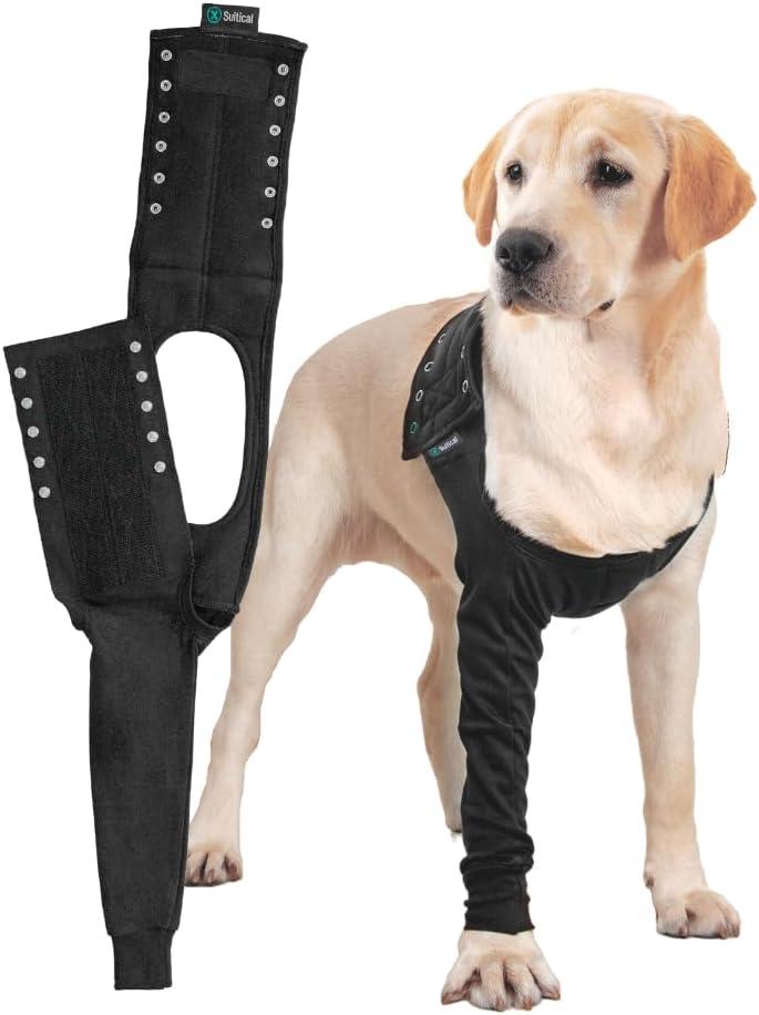 Suitical Recovery Sleeve Dog, Medium, Black