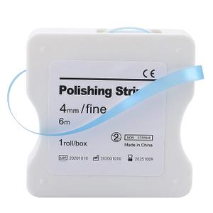 Dental Polishing Strip - Dental File for Teeth Sanding Grinding Deep Teeth Cleaning Tool Teeth Abrasive Finishing Strip Dental Care 4mm x 6M 1Roll (Blue)