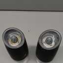 XinXu Gravity Electric Pepper and Salt Grinder Set, Adjustable Coarseness, Battery Powered with LED Light, One Hand Automatic Operation, Black -2 Pack