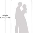 Putros Metal Arch Backdrop Stand 7.2FT White Wedding Backdrop Stand Square Arch Frame for Birthday Party Bridal Baby Shower Ceremony Decoration