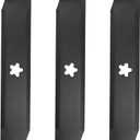 Mower Blades 50 inch for Husqvarna for Craftsman for Poulan for AYP 532137380, 137380 156468, for Craftsman 50 inch mower blades 137380 Husqvarna: GT 200, GTH 220, GTH 2250, GTH 2350, 3Pack