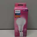 PHILIPS LED 150-100-50W A21 1-Pack 3-Way Soft White (2700K) 2150-1600-620 Lumen (18.5-13-6W = 150-100-50W) Frosted Flicker-Free Light Bulb