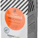 Amazon Fresh Decaf Colombia Ground Coffee, Medium Roast, 12 Ounce (EXP 09/23/26)