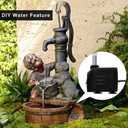 PULACO 160GPH Small Fountain Pump, Ultra Quiet Submersible Water Pump (600L/H, 10Watt) with 3.3 ft Tubing for Aquariums, Pond Fountain, Water Feature, Indoor Fountains
