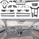 20 Pcs Carbon Fiber Interior Decor Cover, Gear Shift Panel Air Vent Cover Side Door Panel Strip Cover Trim Compatible with Honda Accord 10th Gen 2018-2022