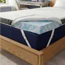 3 Inch Twin XL Memory Foam Mattress Topper with Cooling Cover - Dorm Room
Cooling Gel Infused Bed Topper, Soft Ventilated Mattress Pad for Pressure Relief & Pain-Free Sleep, CertiPUR-US & Oeko-TEX