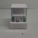 Ultra White Glass Betta Aquarium Starter Kits 1.5 Gallon Small Fish Tank, Betta Fish Tank with LED Light, Power Filter, 4mm Glass