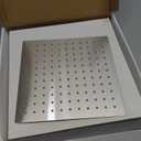 HarJue Shower Head with Extension Arm, High Pressure Square with ShowerArm, Stainless Steel Rainfall-Waterfall Full Body Coverage (10'' Shower with 16'' Arm, Brushed Nickel)