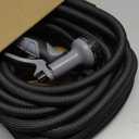 Relxitl Garden Hose, Flexible Water Hose, Ultra Lightweight Non-Expanding hose with 10 Function Sprayer, Leak proof, Pressure Resistant for Yard, Outdoor (Black, 50FT)