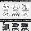 Bike Cargo Rack 220 Lbs Load Bike Rack Full Quick Release Universal Adjustable, Aluminum Alloy Waterproof Bike Luggage Rear Rack, Bicycle Rear Rack for MTB, Ebikes, Road Bike