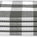Napkins 100% Cotton Set of 4 Decorative Cloth Napkin Gingham Buffalo Check Plaid Washable Dinner Napkins for Holiday, Dinner, Wedding, Baby Shower & Dining - Grey White (18X18)