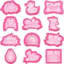 (300 Design Optional) MUBYOK M533 12 Pcs Silicone Freshie Mold for Baking Aroma Beads Car Freshie Supplies