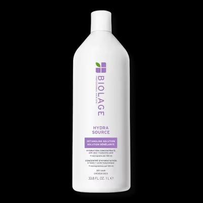 BIOLAGE Hydra Source Detangling Solution - For Dry Hair, Detangles & Controls Static For Less Frizz & Fly-Aways, Paraben-Free (33.8 Fl Oz (Pack of 1)