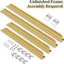 Floater Frame for 20x24 Canvas Paintings with 0.6-0.8" Deep, DIY Metal Canvas Floater Frames for Abstract Art Prints Family Wedding Portraits,Rustic Farmhouse Room Decor, No Glass & Back (Gold)