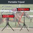 5" LED Race Clock with Tripod & Wall Mount, Remote & APP Control