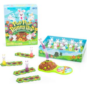 Educational Insights Pop Pop Bunny Hop - Memory & Color Matching Game for 2-4 Players, Preschool Learning Game, Gift for Ages 3+