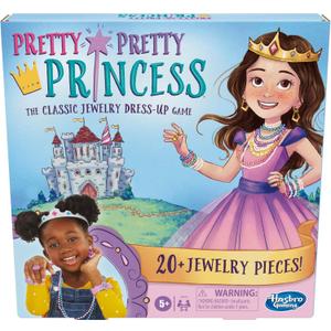 Pretty Pretty Princess Board Game, Classic Jewelry Dress-Up Games for Kids, Family Games for 2-4 Players, Kids Board Games, Ages 5 and Up