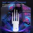 2026 WiFi Extender Internet Booster, 10000 Sq.ft Long Range Repeater Wireless Routers Amplifier, Mesh Wi-Fi 80% Faster | Broader Than Ever, Support More Network Devices at Home, 1-Tap Setup