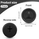 2 x Replacement Stopper Compatible with Owala FreeSip Sway 30oz 40oz, 7Pcs Leakproof Silicone Cap Mouth Stopper for Owala FreeSip Tumbler 40oz Water Bottle Lid Spout Gasket Plug Parts (Black)
