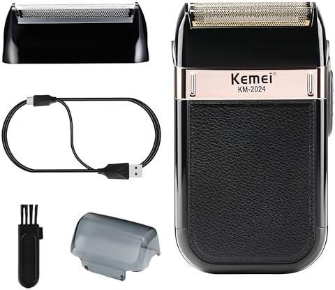KEMEI Foil Shaver for Men,Waterproof Razor,Cordless Electric Rechargeable Shavers,Trimmer Razors Blade Washable Grooming