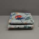 Green Area Rug 3x5 Office Floral Boho Door Mat Indoor Washable Kitchen Carpet Non Slip Bedroom Low Pile Lightweight Soft Throw Rug for Living Dining Room Bathroom