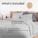 Bambaw 100% Viscose Derived from Bamboo Duvet Cover Queen Size  3 Pieces Cooling Duvet Cover Queen Size Set, Super Soft Duvet Cover Queen, Breathable Duvet Cover, No Comforter (Moonlight Gray)