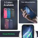 Magnetic for iPhone Air Case,with Belt Clip,[Compatible with Magsafe] W/Tempered Glass Screen Protector,Anti-Drop,Shockproof,Heavy Duty Protection (Black)