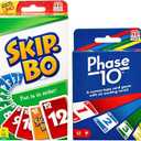 Mattel Phase 10 Card Game with Skip-Bo Card Game