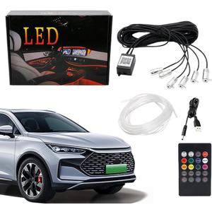 Car Light Strips - Interior LED Strip Lights - 26.25ft APP Control Smart Lighting, Wireless RGB LED Car Lights Interior | Multi Color Mood Lighting