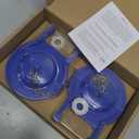 Hibbent Large 3-Inch Toilet Flapper Replacement Compatible with TOTO flapper Model THU140S- Oversized Sealing and Easy to Install- Blue- 2 Pack, 5.51 x 4.17 x 6.63 inches