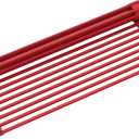 Kraus Multipurpose Workstation Sink Roll-Up Dish Drying Rack, Colander and Trivet in Red, KRM-11RD