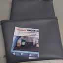 Silicone Under Sink Mat 34" x 22", kitchen Essentials and Gadgets, Shelf liner and Cabinet Protector, Home Organizers and Storage, Waterproof Bathroom Tray (Dark Gray)