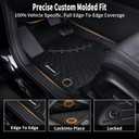 ASINRI Floor Mats for 2025-2026 Subaru Trailseeker/2026 Toyota bz-Woodland,TPE All Weather Protection Cargo Liner and Floor Liners Custom Accessories - Black