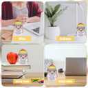 2 x Funny Knitted Wool Doll Toy with Positive Card, Creative Cute Mini Crochet Positive Potato Dolls Cheer Up Gift for Family Kids Friends Encouragement Decoration (A- Little Reminder from Potato)