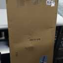 QZQCBLC Blue Wall Art Bedroom, Abstract Night Scene Street Lights Large Wall Pictures Orange Halo Trees Landscape Framed Canvas Paintings Artwork for Living room kitchen Home Office Decor 24x48 IN